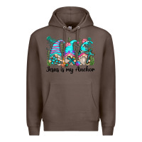 Coffee jesus is my anchor gnomes Premium Hoodie - Zillion Design Studio