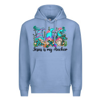 Colony Blue jesus is my anchor gnomes Premium Hoodie - Zillion Design Studio