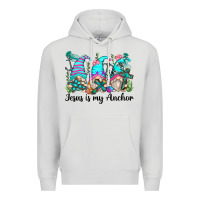 Dove Grey jesus is my anchor gnomes Premium Hoodie - Zillion Design Studio