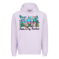Lilac jesus is my anchor gnomes Premium Hoodie - Zillion Design Studio
