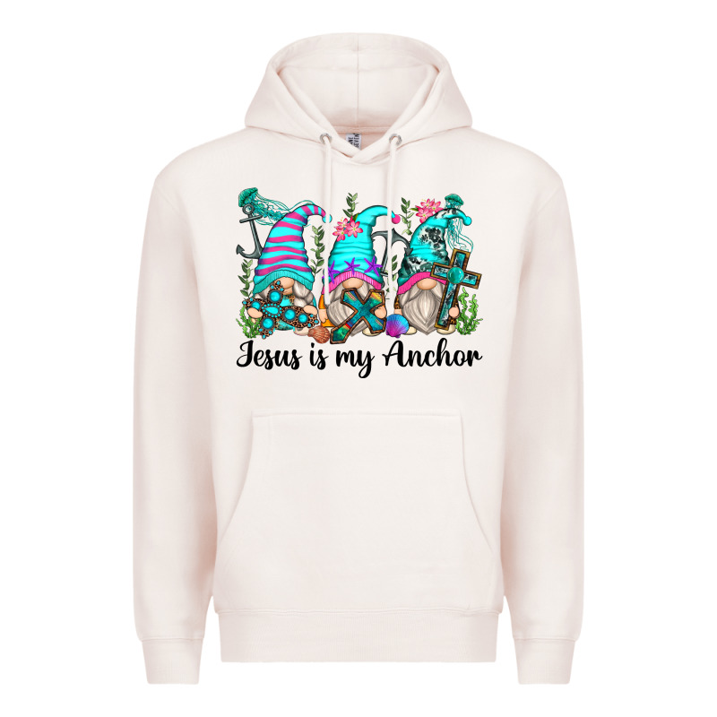 Jesus Is My Anchor Gnomes Premium Hoodie by Zillion Design Studio | Teevron