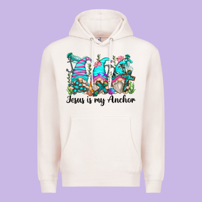Jesus Is My Anchor Gnomes Premium Hoodie Designed By Zillion Design Studio