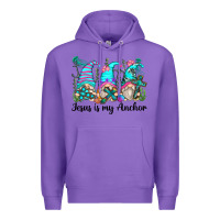 Purple jesus is my anchor gnomes Premium Hoodie - Zillion Design Studio