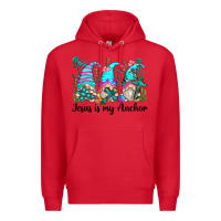 Red jesus is my anchor gnomes Premium Hoodie - Zillion Design Studio
