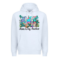 White jesus is my anchor gnomes Premium Hoodie - Zillion Design Studio
