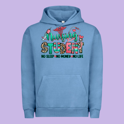 Urban Hoodie nursing student no sleep no money no life