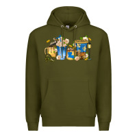 Army Green louisiana coffee cups Premium Hoodie - texasbilliewilder