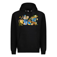 Black louisiana coffee cups Premium Hoodie - texasbilliewilder