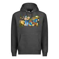 Charcoal Heather louisiana coffee cups Premium Hoodie - texasbilliewilder