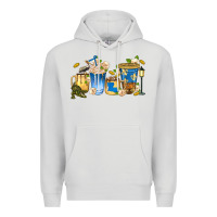 Dove Grey louisiana coffee cups Premium Hoodie - texasbilliewilder