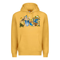 Mustard louisiana coffee cups Premium Hoodie - texasbilliewilder