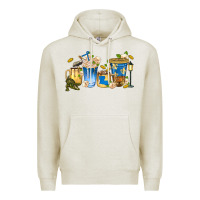 Oatmeal Heather louisiana coffee cups Premium Hoodie - texasbilliewilder
