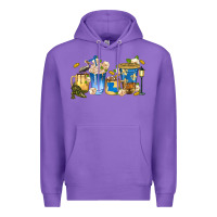 Purple louisiana coffee cups Premium Hoodie - texasbilliewilder
