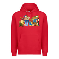 Red louisiana coffee cups Premium Hoodie - texasbilliewilder