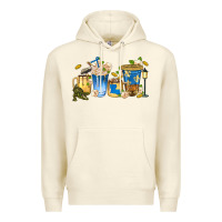 Sandshell louisiana coffee cups Premium Hoodie - texasbilliewilder