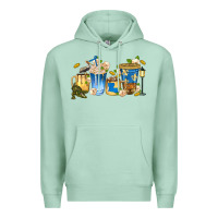 Seafoam louisiana coffee cups Premium Hoodie - texasbilliewilder