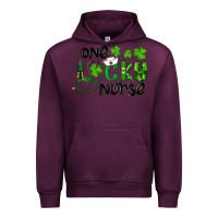 Mauve Wine one lucky nurse Urban Hoodie - RanaPortraitStore