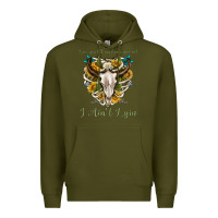 Army Green love you till my lungs give out i aint lying Premium Hoodie - texasbilliewilder