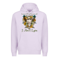 Lilac love you till my lungs give out i aint lying Premium Hoodie - texasbilliewilder