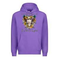 Purple love you till my lungs give out i aint lying Premium Hoodie - texasbilliewilder