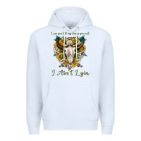 White love you till my lungs give out i aint lying Premium Hoodie - texasbilliewilder