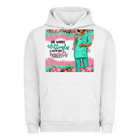 Pigment Lunar Rock she works willingly with her hands afro nurse Urban Hoodie - RanaPortraitStore