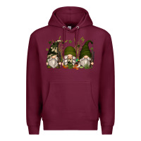Burgundy hunter gnomes Premium Hoodie - Zillion Design Studio