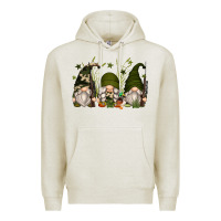 Oatmeal Heather hunter gnomes Premium Hoodie - Zillion Design Studio