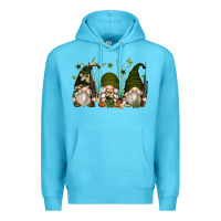 Ocean Blue hunter gnomes Premium Hoodie - Zillion Design Studio