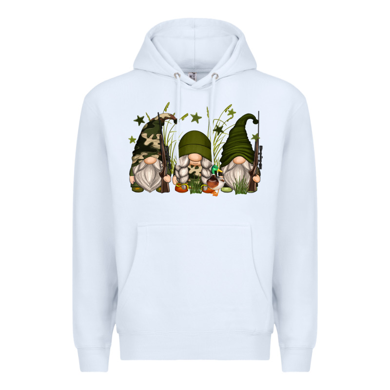 Hunter Gnomes Premium Hoodie by Zillion Design Studio | Teevron