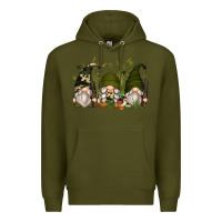 Army Green hunter gnomes Premium Hoodie - Zillion Design Studio