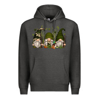Charcoal Heather hunter gnomes Premium Hoodie - Zillion Design Studio