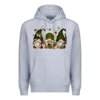 Heather Grey hunter gnomes Premium Hoodie - Zillion Design Studio