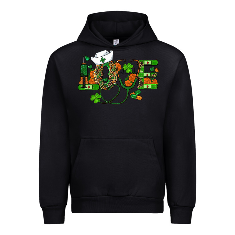 St Patricks Day Love Nurse Urban Hoodie by RanaPortraitStore | Teevron