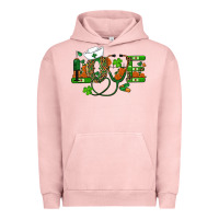 Pigment Salmon st patricks day love nurse Urban Hoodie - RanaPortraitStore