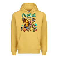 Antique Gold created with a purpose Premium Hoodie - RanaPortraitStore
