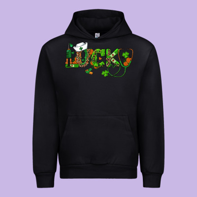 Urban Hoodie st patricks day lucky nurse