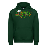 Forest Green st patricks day lucky nurse Urban Hoodie - RanaPortraitStore