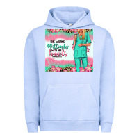 Pigment Grape Ice she works willingly with her hands blonde nurse Urban Hoodie - RanaPortraitStore