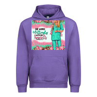 Tulip she works willingly with her hands blonde nurse Urban Hoodie - RanaPortraitStore