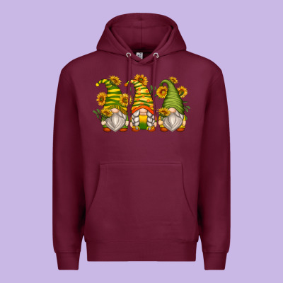 Sunflower Gnomes Premium Hoodie Designed By Zillion Design Studio