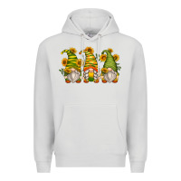 Dove Grey sunflower gnomes Premium Hoodie - Zillion Design Studio