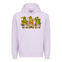 Lilac sunflower gnomes Premium Hoodie - Zillion Design Studio