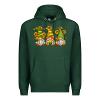 Sports Green sunflower gnomes Premium Hoodie - Zillion Design Studio