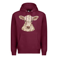 Burgundy charolais calf Premium Hoodie - RanaPortraitStore