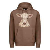 Chestnut charolais calf Premium Hoodie - RanaPortraitStore