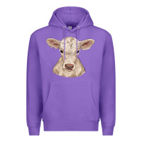 Purple charolais calf Premium Hoodie - RanaPortraitStore