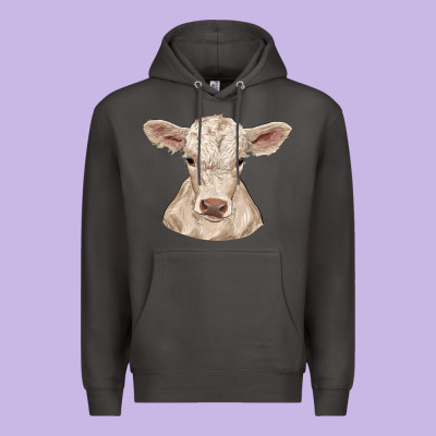 Premium Hoodie charolais calf