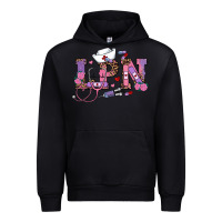 Black valentines day lpn Urban Hoodie - RanaPortraitStore