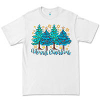 White Merry Christmas Premium Tee - CowhideDigitalArt